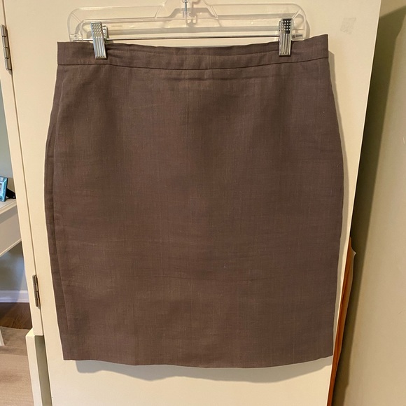 J. Crew Linen Pencil Skirt Size: 10 - Picture 5 of 5